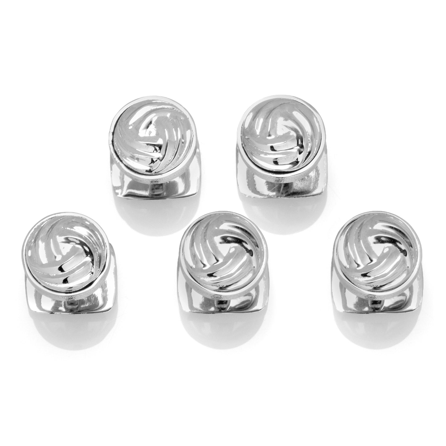 Modern Knot Sterling Silver Studs Image 1