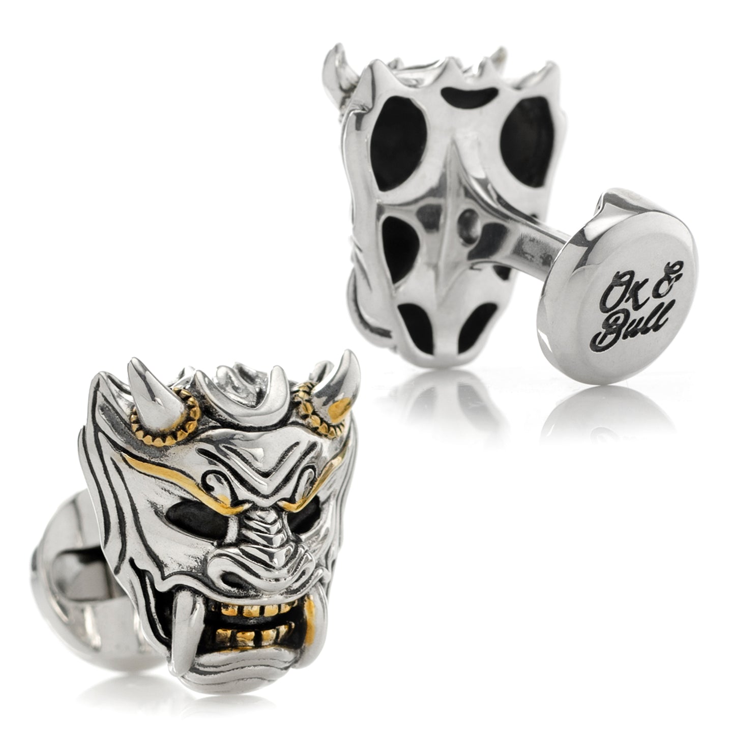 Samurai Mask Cufflinks Image 2