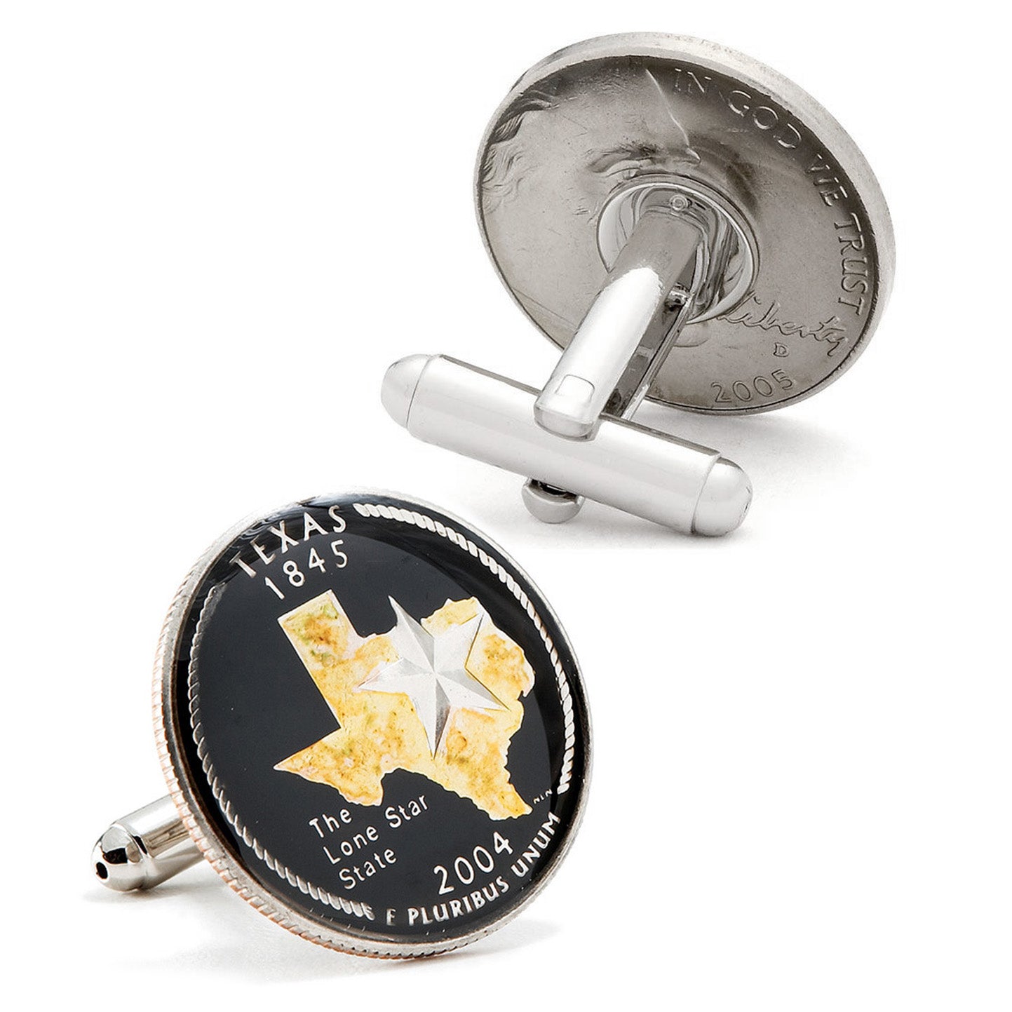 Hand Painted Texas Quarter Cufflinks Image 2