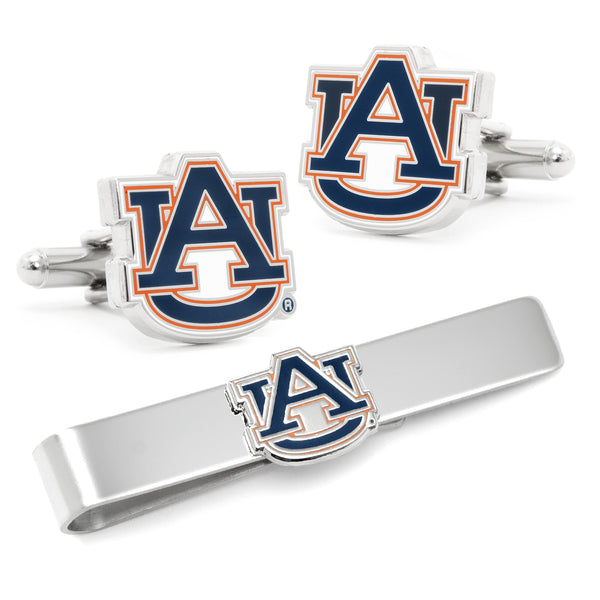 Auburn University Tigers Cufflinks and Tie Bar Gift Set Image 1