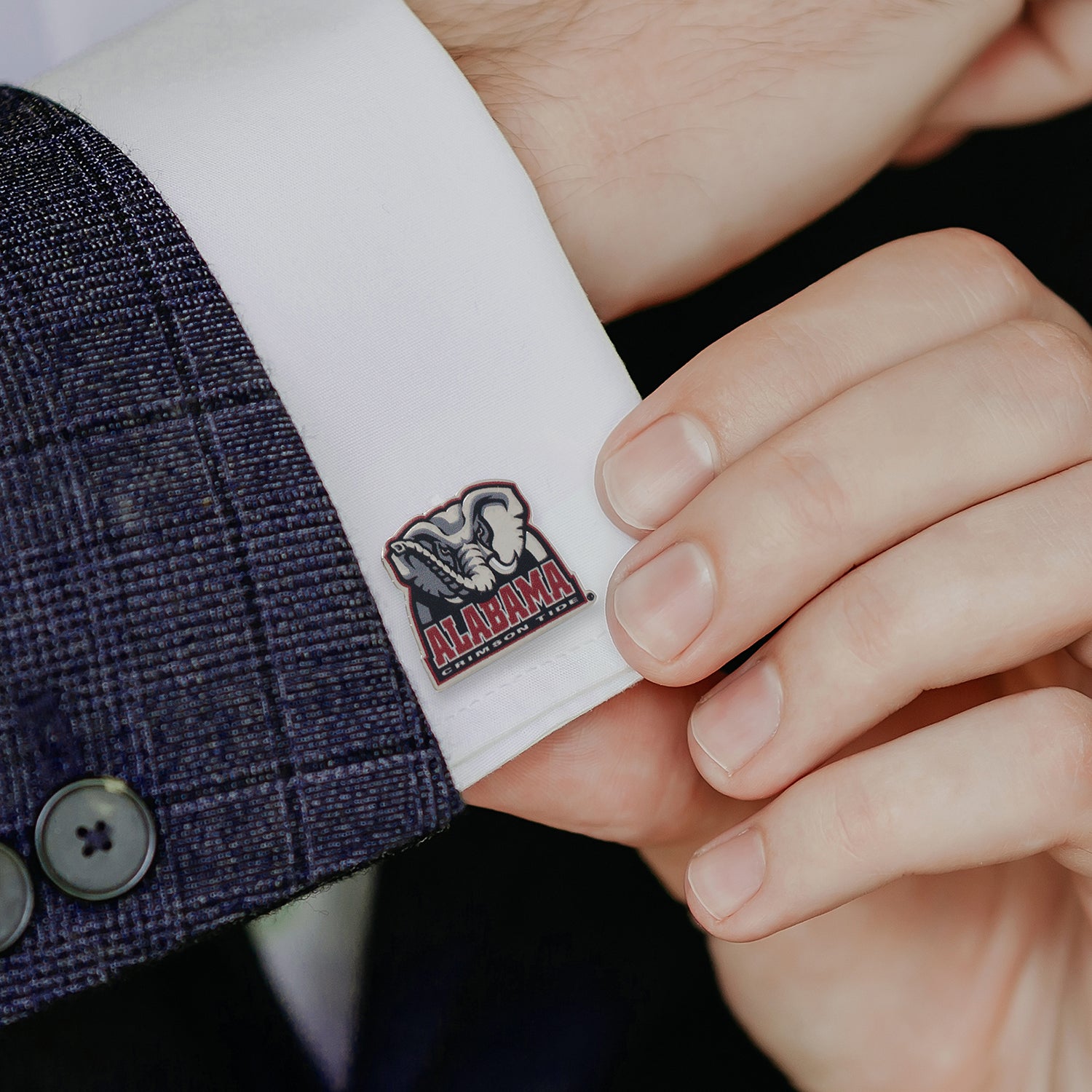 Alabama University Elephant Mascot Cufflinks Image 2