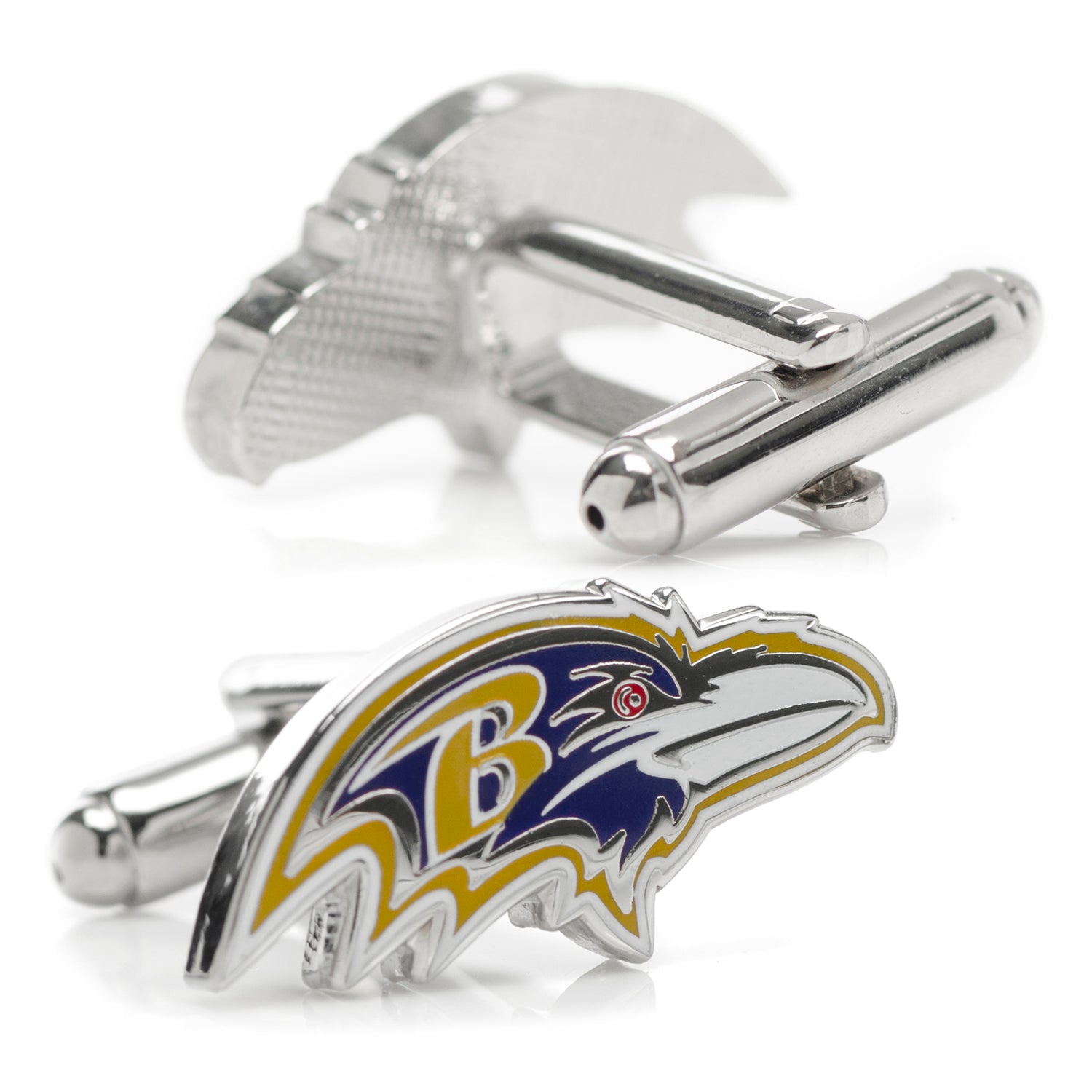 Baltimore Ravens Head Cufflinks and Shield Tie Bar Gift Set Image 5