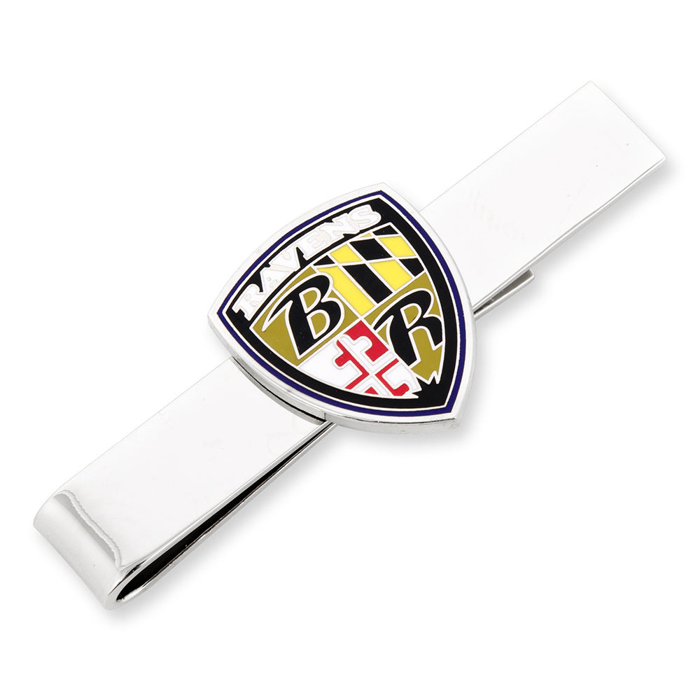 Baltimore Ravens Head Cufflinks and Shield Tie Bar Gift Set Image 6