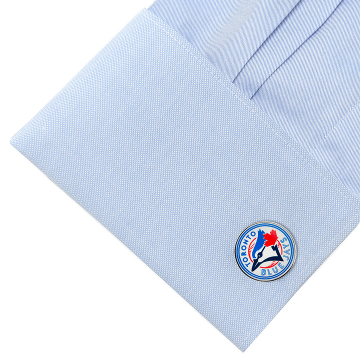 Toronto Blue Jays Cufflinks and Tie Bar Gift Set Image 4