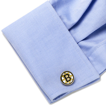 NHL Boston Bruins Cufflinks & Tie Clip Gift Set Image 8