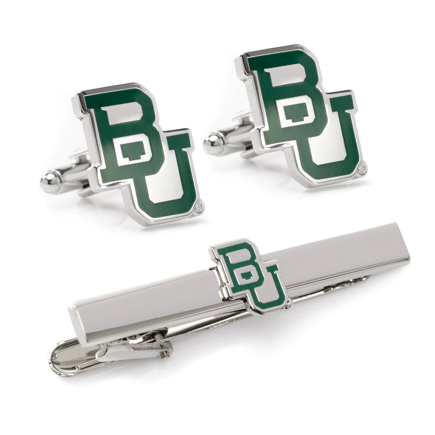 Baylor Bears Cufflinks & Tie Clip Gift Set Image 1