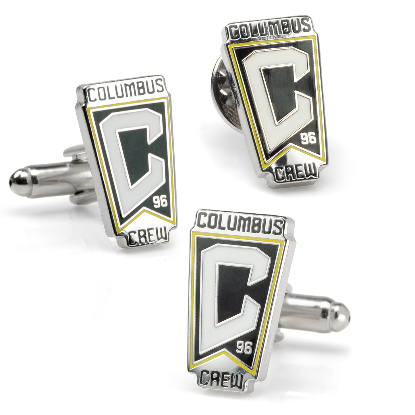 Columbus Crew Cufflinks and Lapel Pin Gift Set Image 1