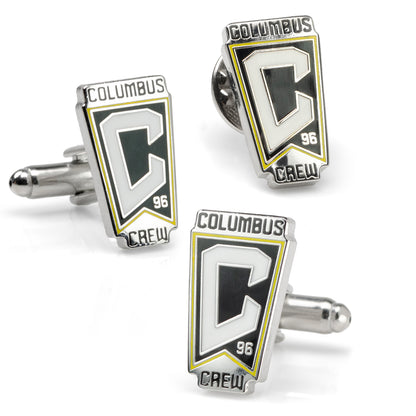 Columbus Crew Cufflinks and Lapel Pin Gift Set Image 1