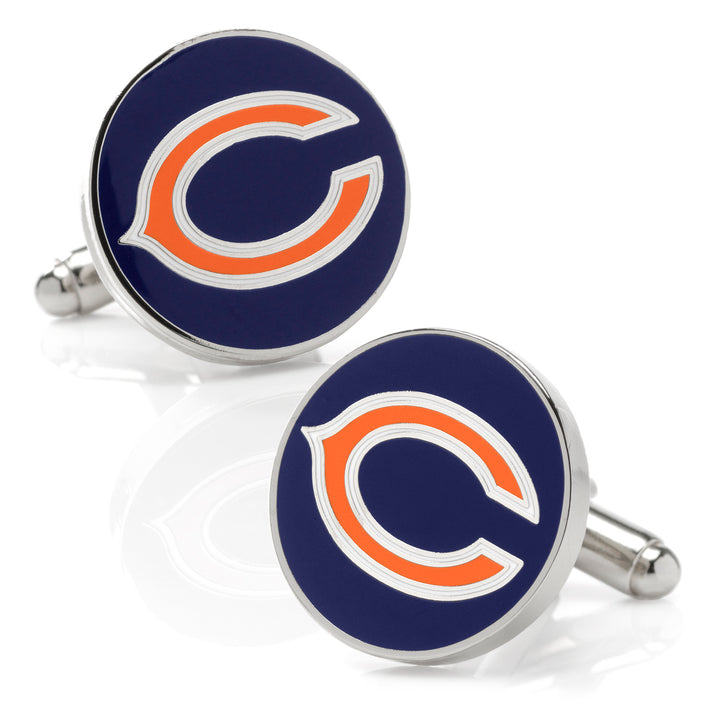Chicago Bears Cufflinks and Tie Bar Gift Set Image 3