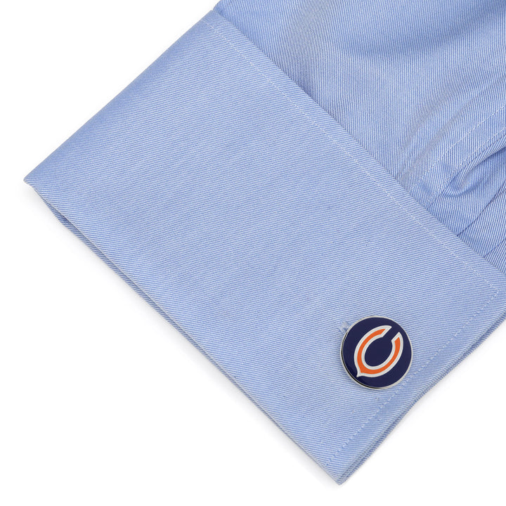 Chicago Bears Cufflinks and Tie Bar Gift Set Image 4