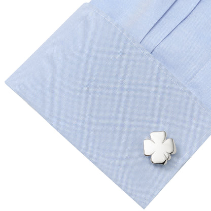 Four Leaf Clover Cufflinks Image 3