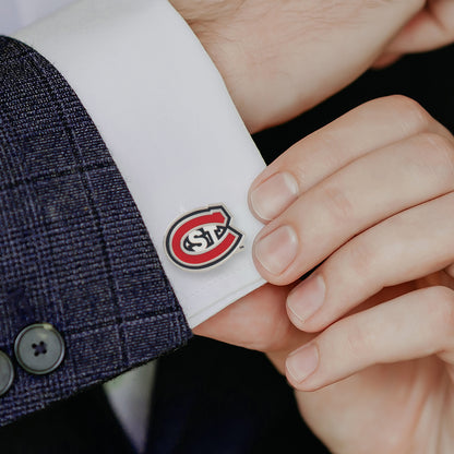 St. Cloud State Husky Mascot Cufflinks Image 2