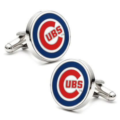 MLB Chicago Cubs Cufflinks and Tie Clip Gift Set Image 3