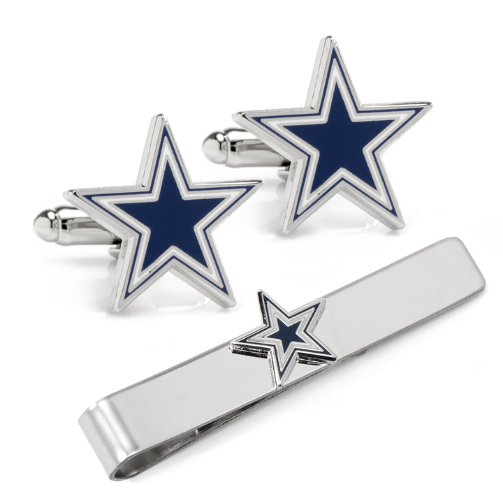 Dallas Cowboys Cufflinks and Tie Bar Gift Set Image 1