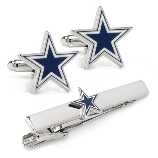 NFL Dallas Cowboys Cufflinks and Tie Clip Gift Set Image 1