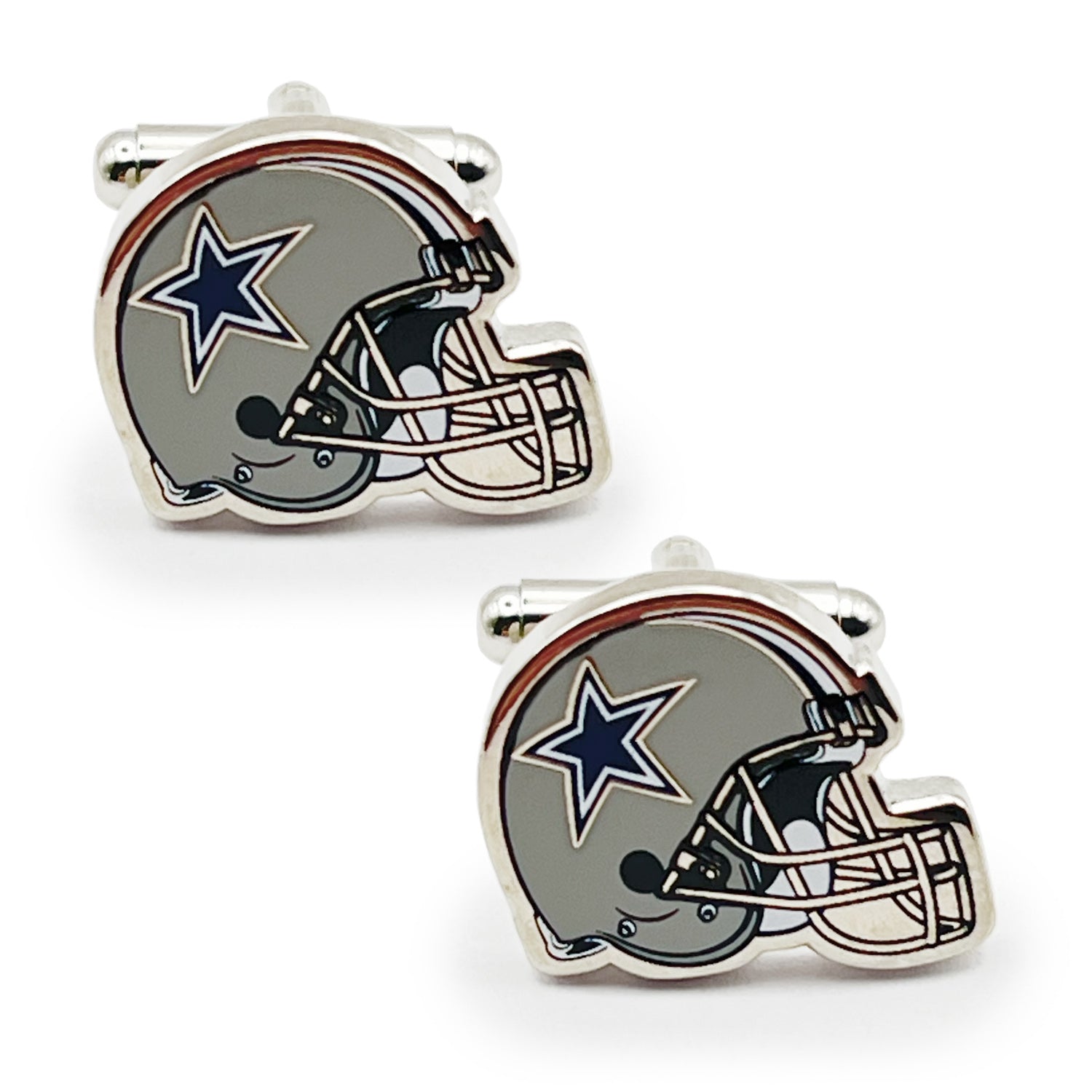 Retro Dallas Cowboys Helmet Cufflinks Image 1