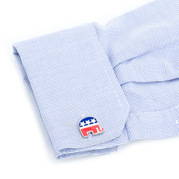 Republican Elephant Cufflinks Image 2
