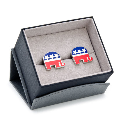 Republican Elephant Cufflinks Image 3