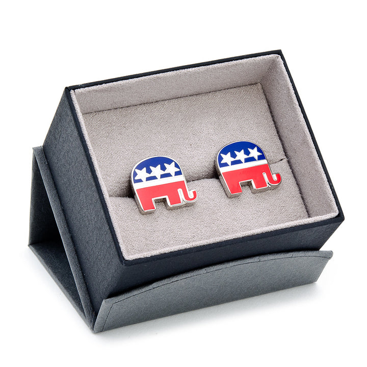 Republican Elephant Cufflinks Image 3