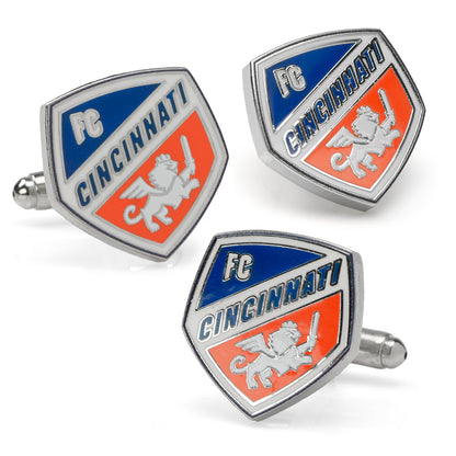 FC Cincinnati Cufflinks and Lapel Pin Gift Set Image 1