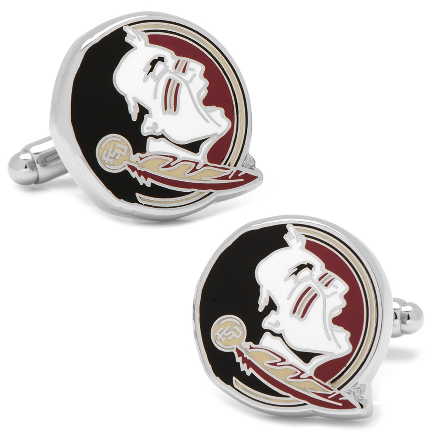 Florida State Seminole Head Cufflinks Image 4