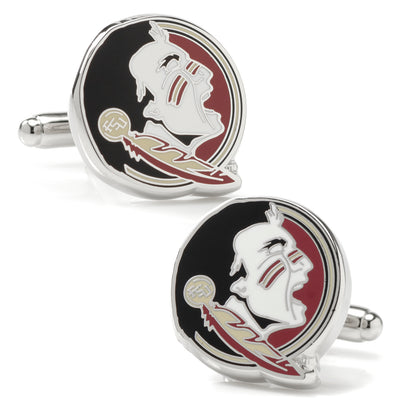 Florida State Seminole Head Cufflinks Image 1