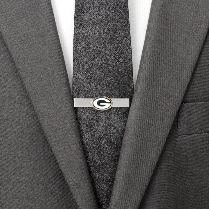 Green Bay Packers Cufflinks and Tie Bar Gift Set Image 4