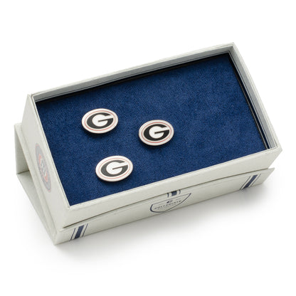 University of Georgia Bulldog Cufflinks and Lapel Pin Gift Set Image 2