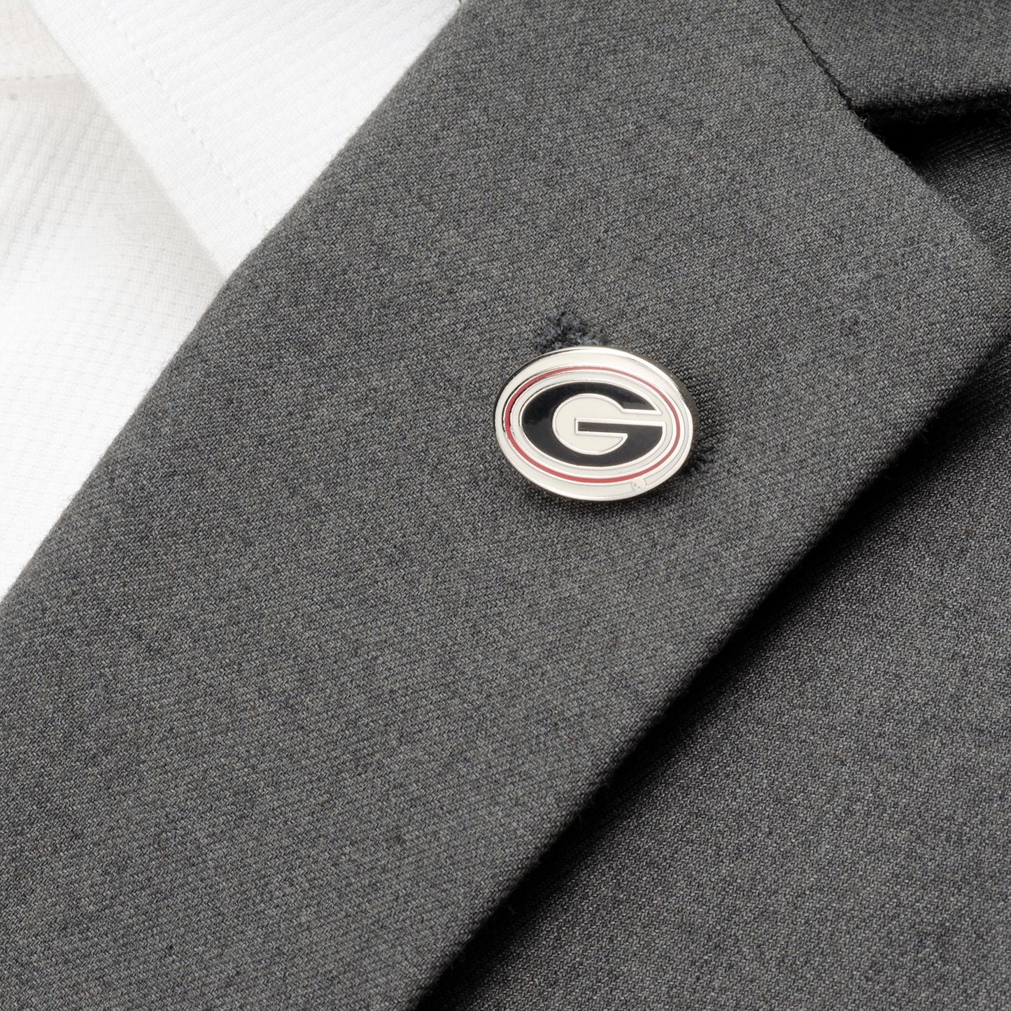 University of Georgia Bulldog Cufflinks and Lapel Pin Gift Set Image 8