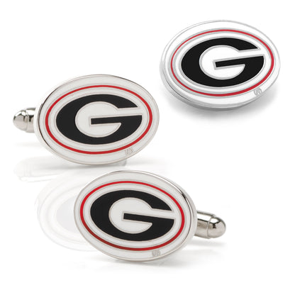 University of Georgia Bulldog Cufflinks and Lapel Pin Gift Set Image 1