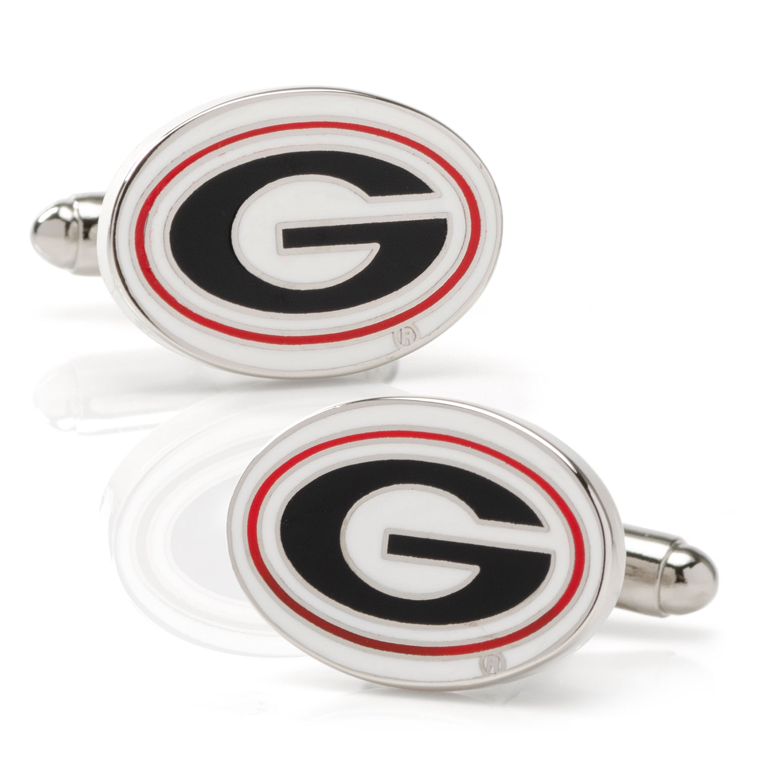 NCAA University of Georgia Bulldogs Cufflink and Tie Clip Gift Set Image 3