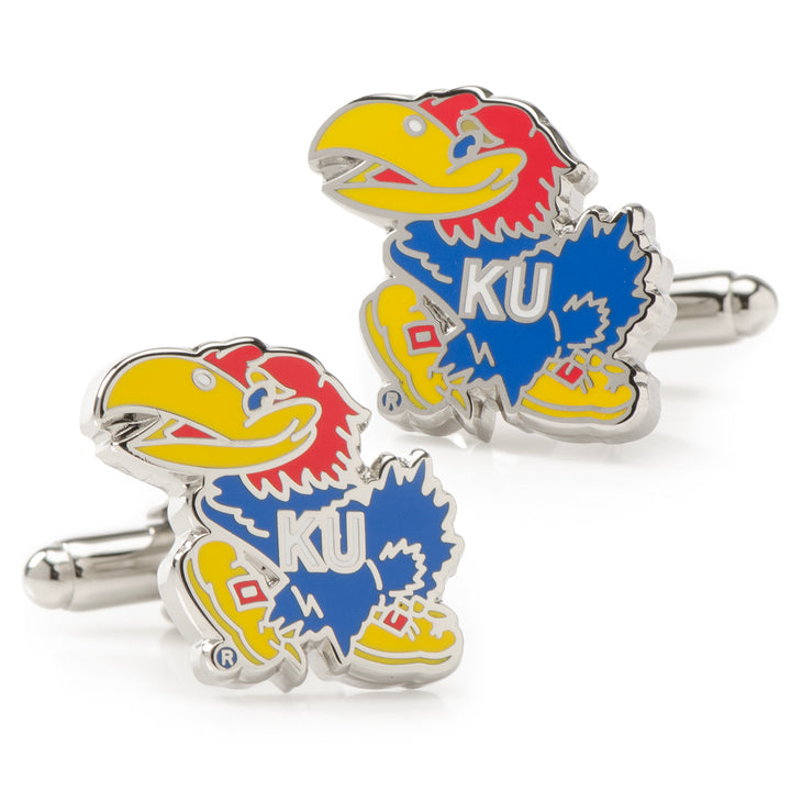 University of Kansas Jayhawks Cufflinks and Tie Bar Gift Set Image 3