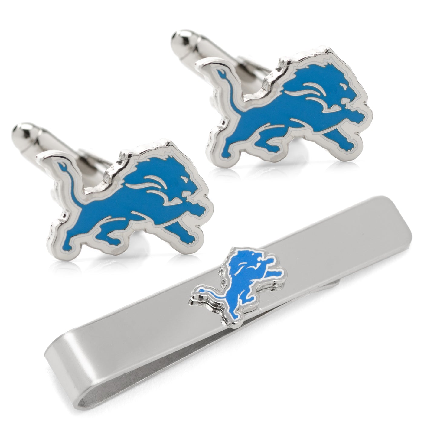 Detroit Lions Cufflinks and Tie Bar Gift Set Image 1