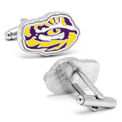 LSU Tiger's Eye Cufflinks Image 2