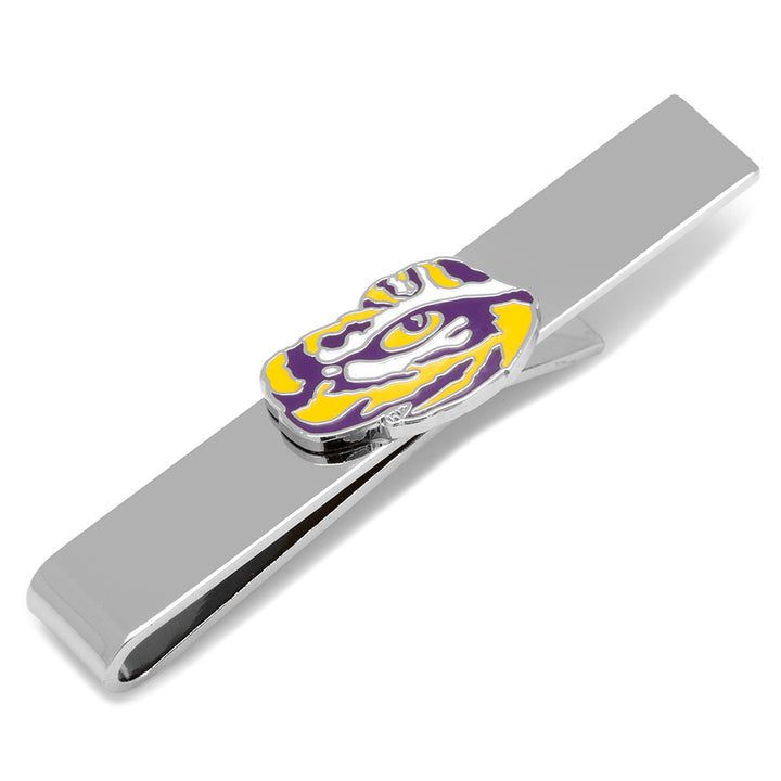 LSU Tiger's Eye Cufflinks and Tie Bar Gift Set Image 6