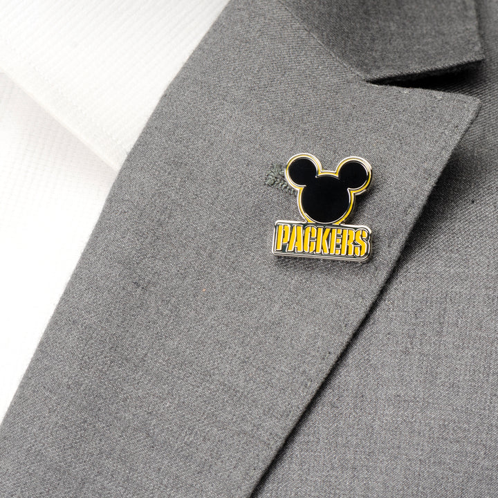 Mickey & Green Bay Packers Lapel Pin Image 4