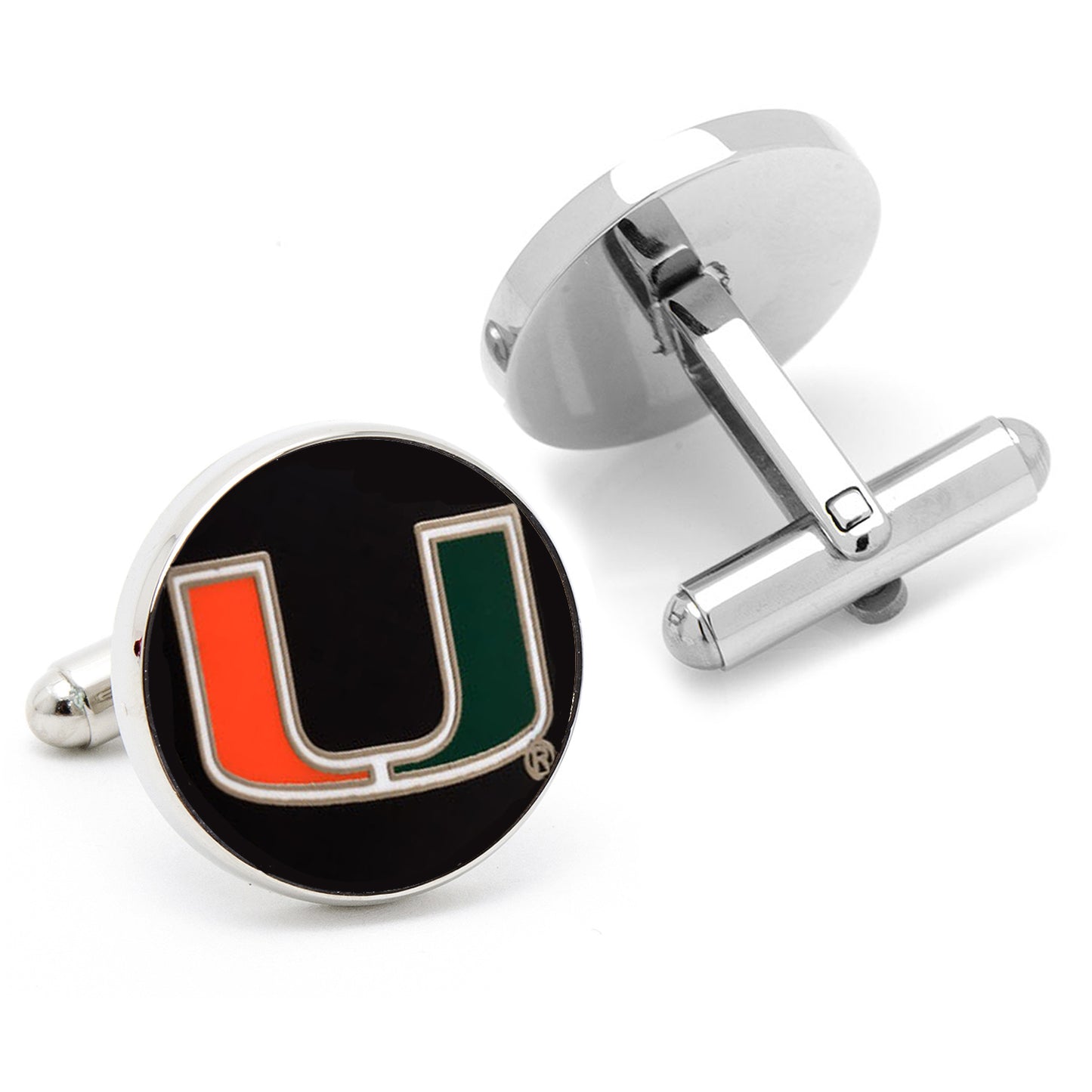 Miami Hurricanes Cufflinks and Tie Bar Gift Set Image 4