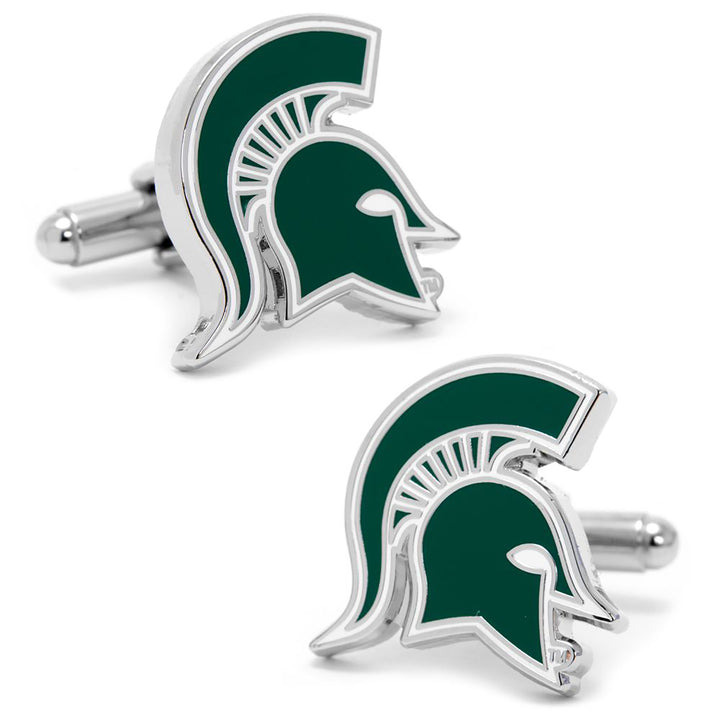 Michigan State Spartans Cufflinks and Tie Bar Gift Set Image 3