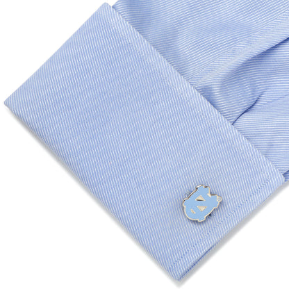 North Carolina Tar Heels Cufflinks and Tie Bar Gift Set Image 4