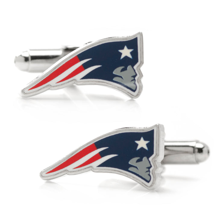 New England Patriots Cufflinks and Tie Bar Gift Set Image 3