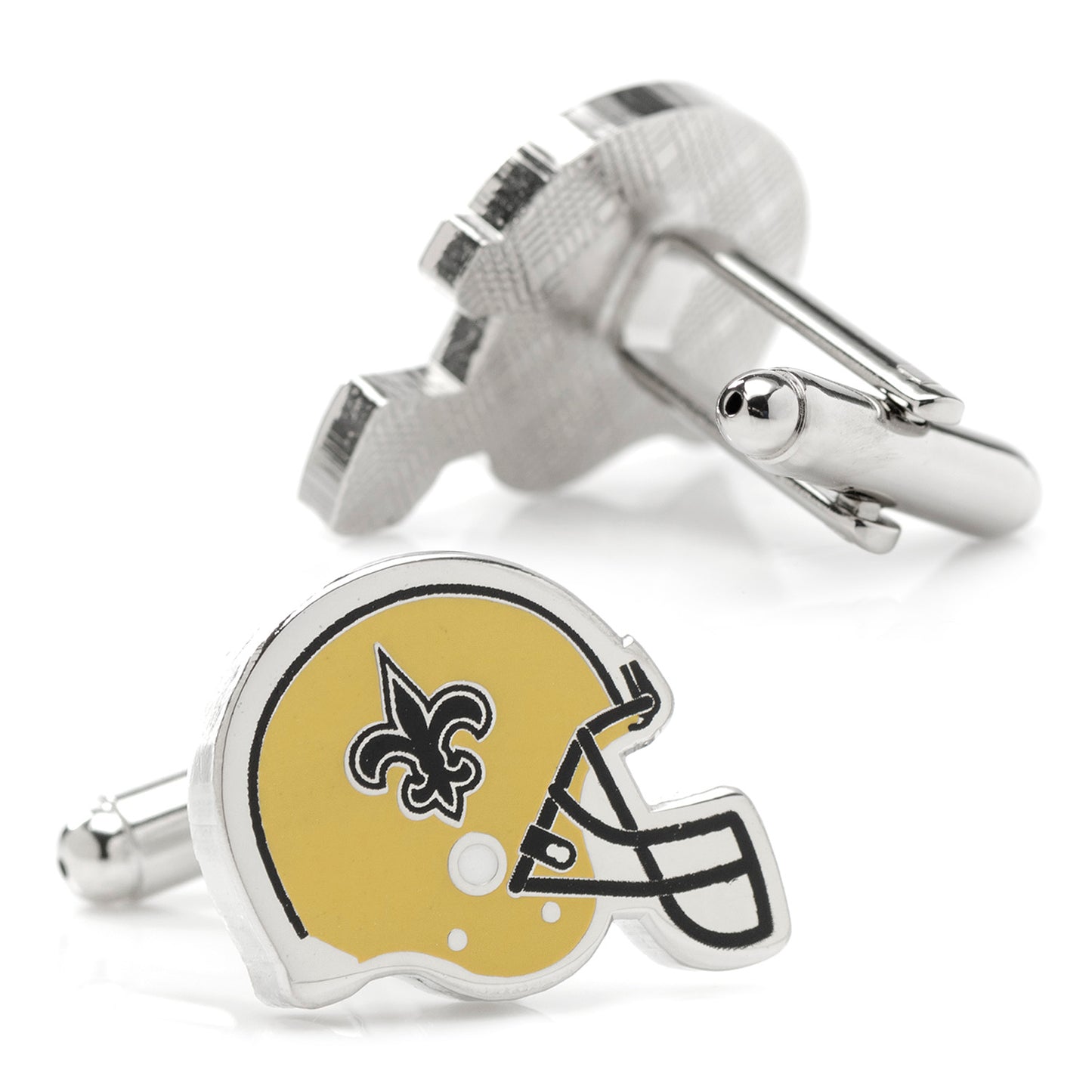 Retro New Orleans Saints Helmet Cufflinks Image 2