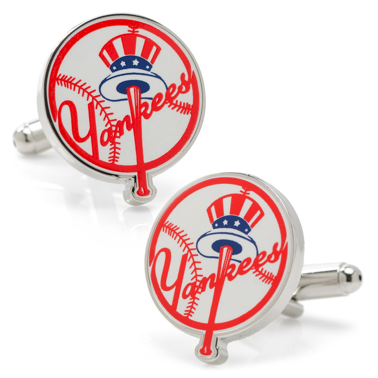 Yankees Baseball Cufflinks Image 1