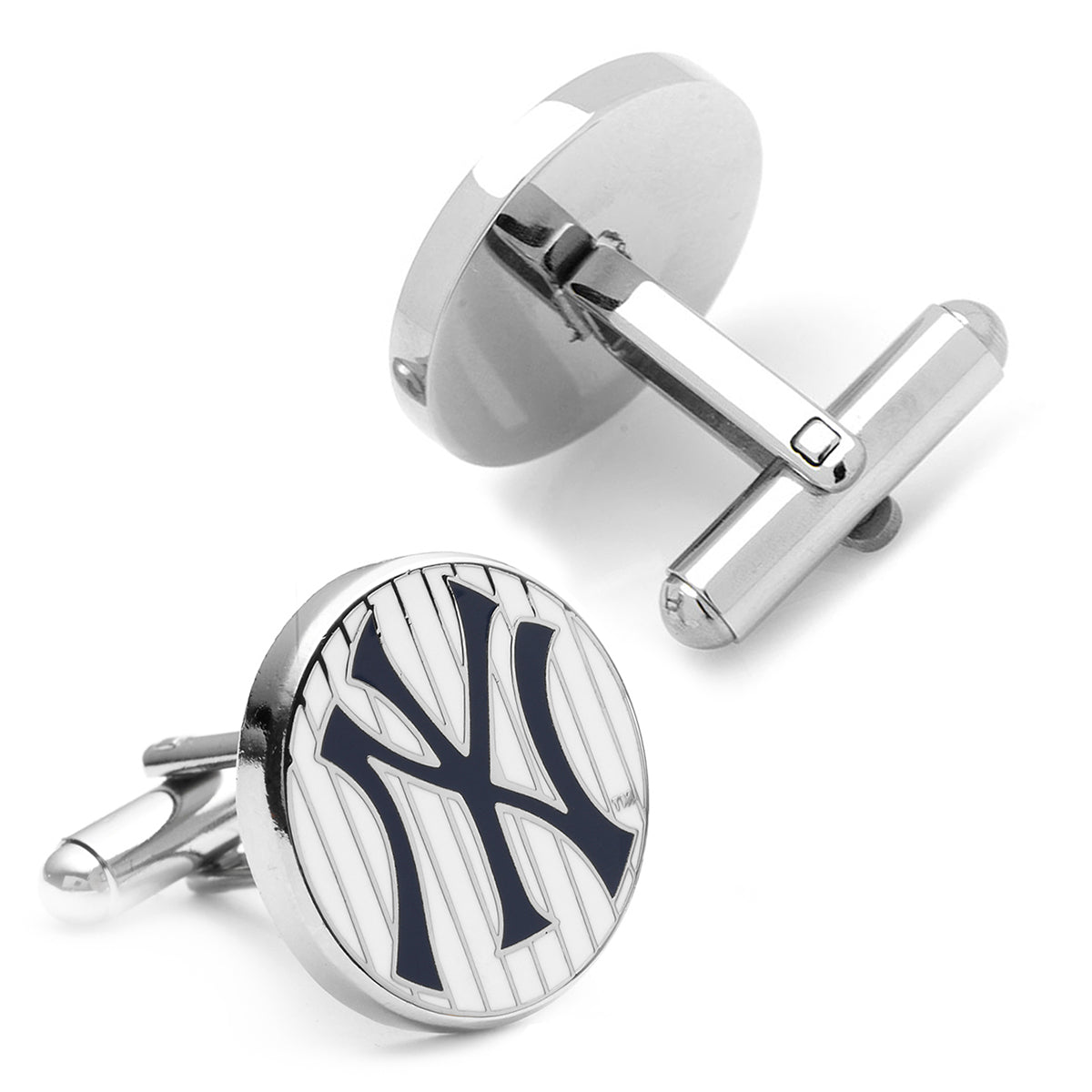 Yankees Pinstripe Cufflinks Image 2