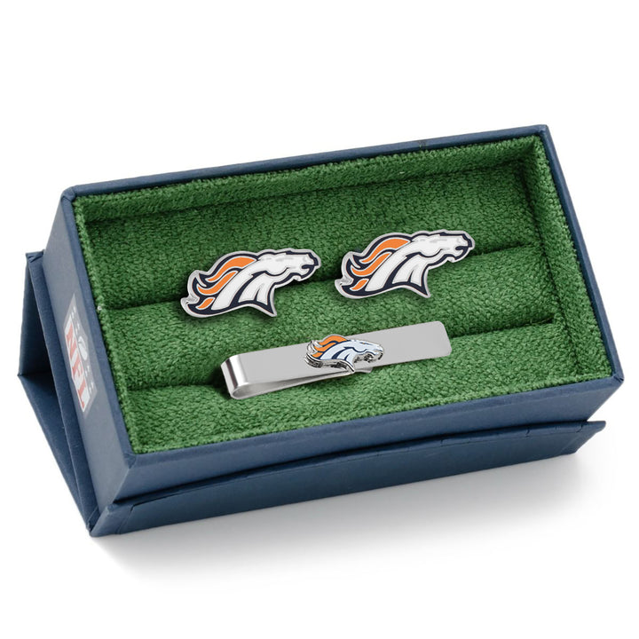New York Giants Cufflinks and Tie Bar Gift Set Image 2