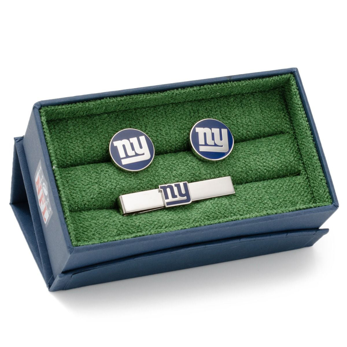 New York Giants Cufflinks and Tie Bar Gift Set Image 2