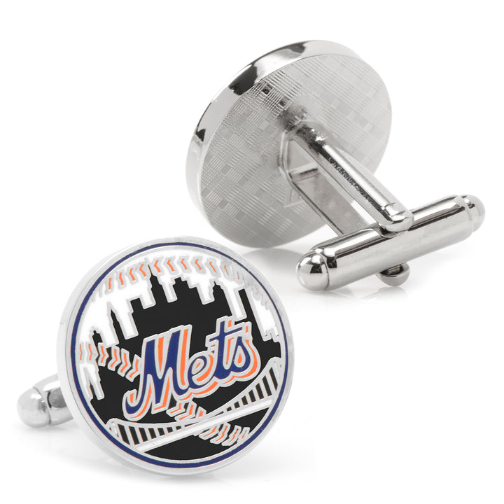 New York Mets Baseball Cufflinks Image 2