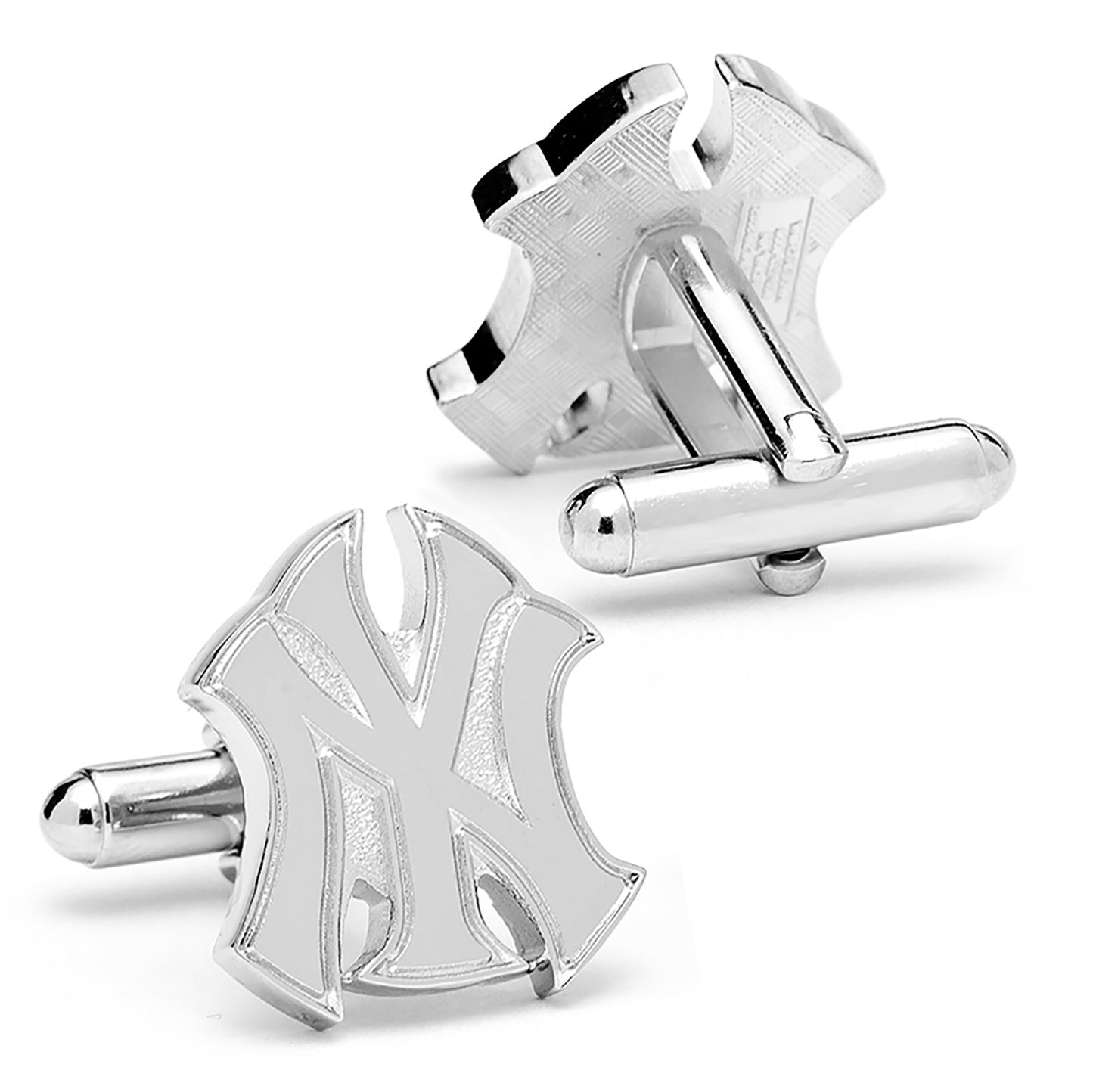 Silver New York Yankees Logo Cufflinks Image 2