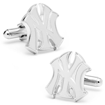 Silver New York Yankees Logo Cufflinks Image 4