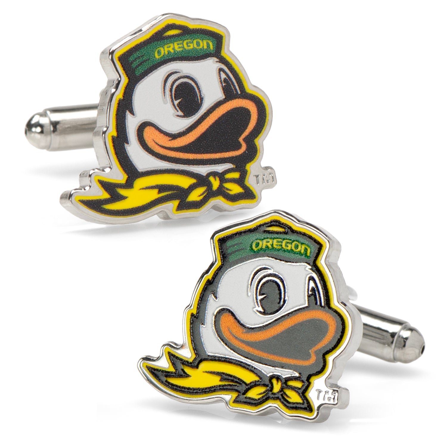 Oregon Ducks Mascot Cufflinks and Lapel Pin Gift Set Image 3