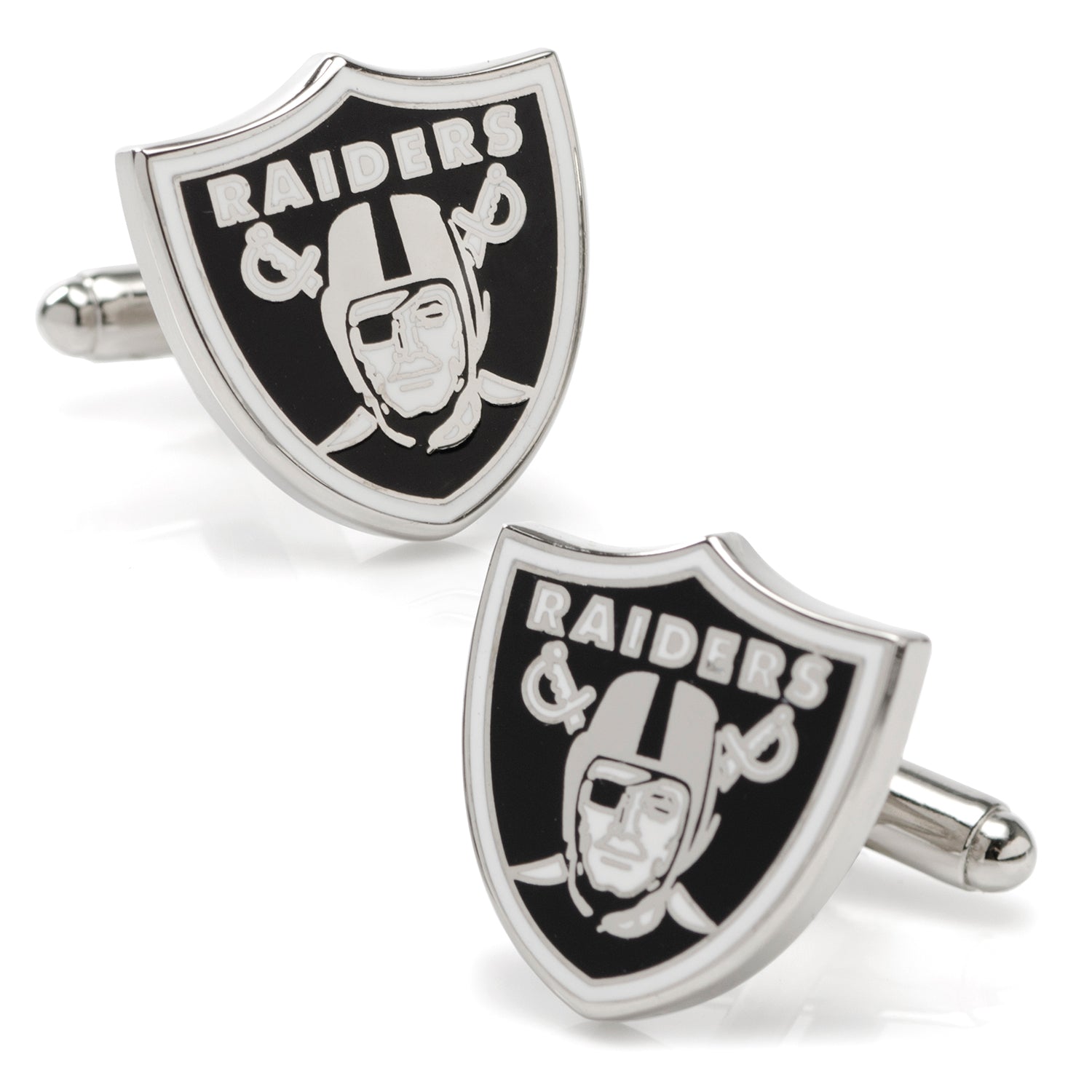 Las Vegas Raiders Cufflinks and Tie Bar Gift Set Image 3